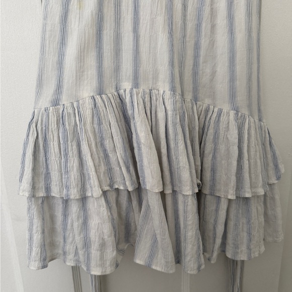 Striped Ruffle Sleeve Dress - Picture 5 of 9